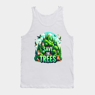 Guardians of the Forest save the trees Tank Top